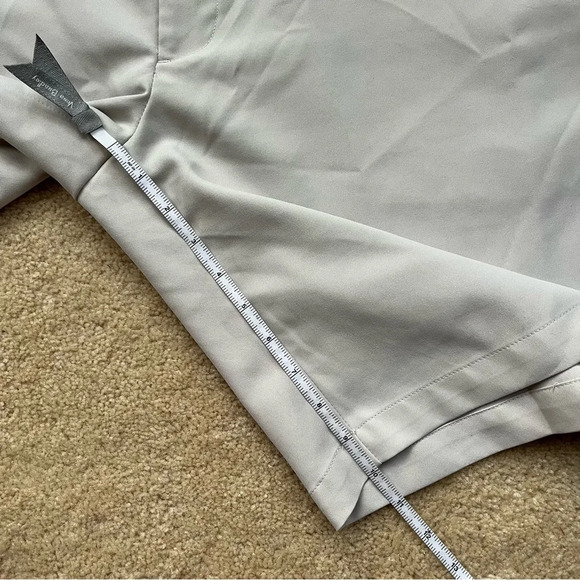 ✅PGA Tour Men's Light Beige Polyester Golf Shorts - Size 44 - VGUC - Flat Front - Picture 7 of 9